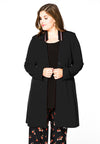 Blazer v-neck collar interlock - black - #2
