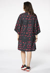 Dress wide sleeves HEART - black - #3