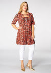 Tunic wide bottom RED LEO - red - #1