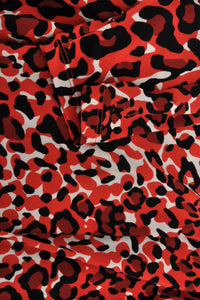 Jurk met cut-out halslijn RED LEODress cut-out RED LEO - red - #5