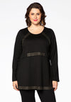 Tunic INTERLOCK flare studs - black - #2