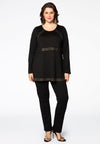 Tunic INTERLOCK flare studs - black - #1