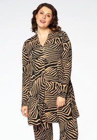 Tunic ZEBRA wide bottom - brown - #1