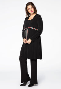 Cardigan DOLCE stripe tape - black - #2