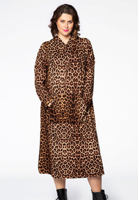Dress hooded LEOPARD - brown - #2