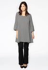 Tunic wide bottom PIED DE POULE - black - #1