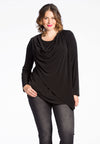 Tunic DOLCE zipped overlay - black