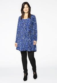 Tunic wide bottom BLUE LEO - blue - #1