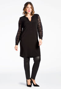 Tunic DOLCE lace sleeves - black - #1