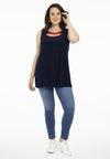 Tunic flare contrast DOLCE - blue - #1