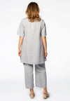 Tunic wide bottom LINEN - grey - #3