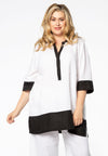 Tunic colourblock LINEN - black - #2