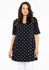 Tunic wide bottom DOTS - black - #1