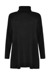 Pullover wide high neck - black - #4