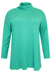 Pullover wide high neck - green - #4