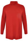 Pullover wide high neck - red - #4