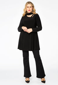 Tunic wide bottom turtle DOLCE - black - #1