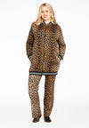 Bomber veste leopard - marron