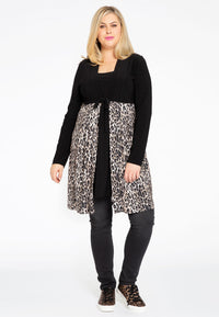 Cardigan bow LEOPARD - brown - #1