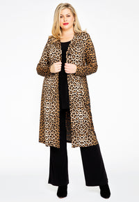 Long blazer LEOPARD - brown - #1