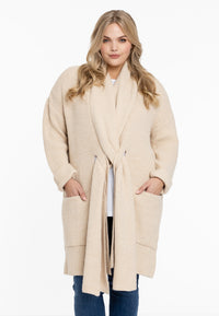 Cardigan shawl collar - ecru - #2