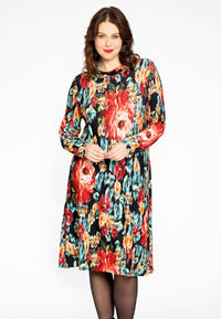 Dress A-line BYZANTINE - black - #1