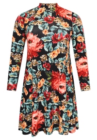 Dress A-line BYZANTINE - black - #4