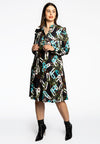 Dress grandad collar AMY - black - #1