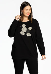 Sweater strass POODLE - black - #2