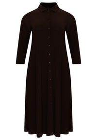 Dress-blouse long DOLCE - brown - #4