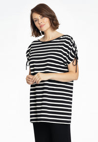 Tunic shoulder strings BRETON - black - #1