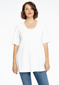 Tunic flare short sleeves BUBLÉ - white - #1