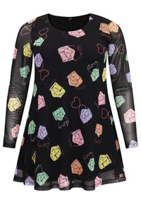 Tunic wide bottom BEAUTY - black - #4