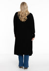 Cardigan drape neck cashmere - black - #3