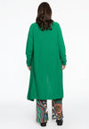 Cardigan drape neck cashmere - green - #3