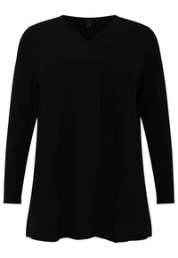 Pullover V-neck - black - #4