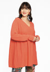 Pullover V-neck - orange