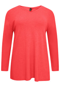 Pull v-neck cashmere - light red - #4