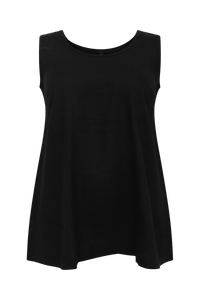 Singlet flare LINEN - black - #4