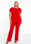 T-shirt cap sleeves DOLCE - red