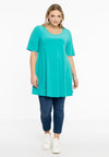 Tunic wide bot short sl. dolce - Turquoise