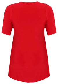 Tunic wide bottom DOLCE - red - #5