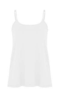 Singlet spaghetti A-line VISCOSE - white - #4
