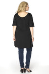 Tunic wide bottom COTTON - black - #3