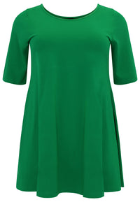 Tunic wide bottom COTTON - green - #3