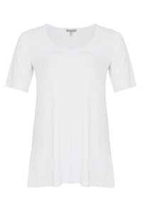 Tunic flare COTTON - white - #4