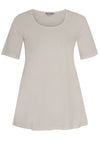 Tunic flare short sl COTTONTunic flare COTTON - ecru - #1