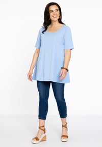 Tunic flare COTTON - light blue - #2