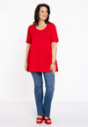 Tunic flare COTTON - red - #2