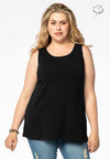 Singlet relax fit COTTON - black